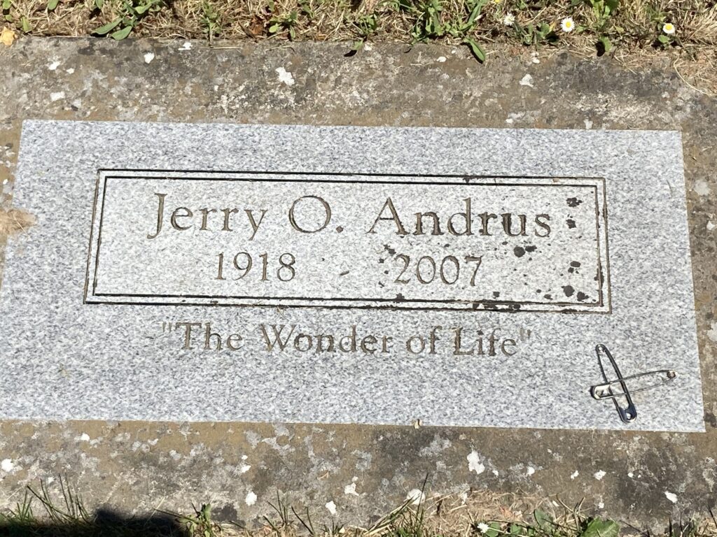 Jerry andrus gravesite
