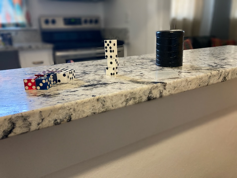 dice stacking magic trick
