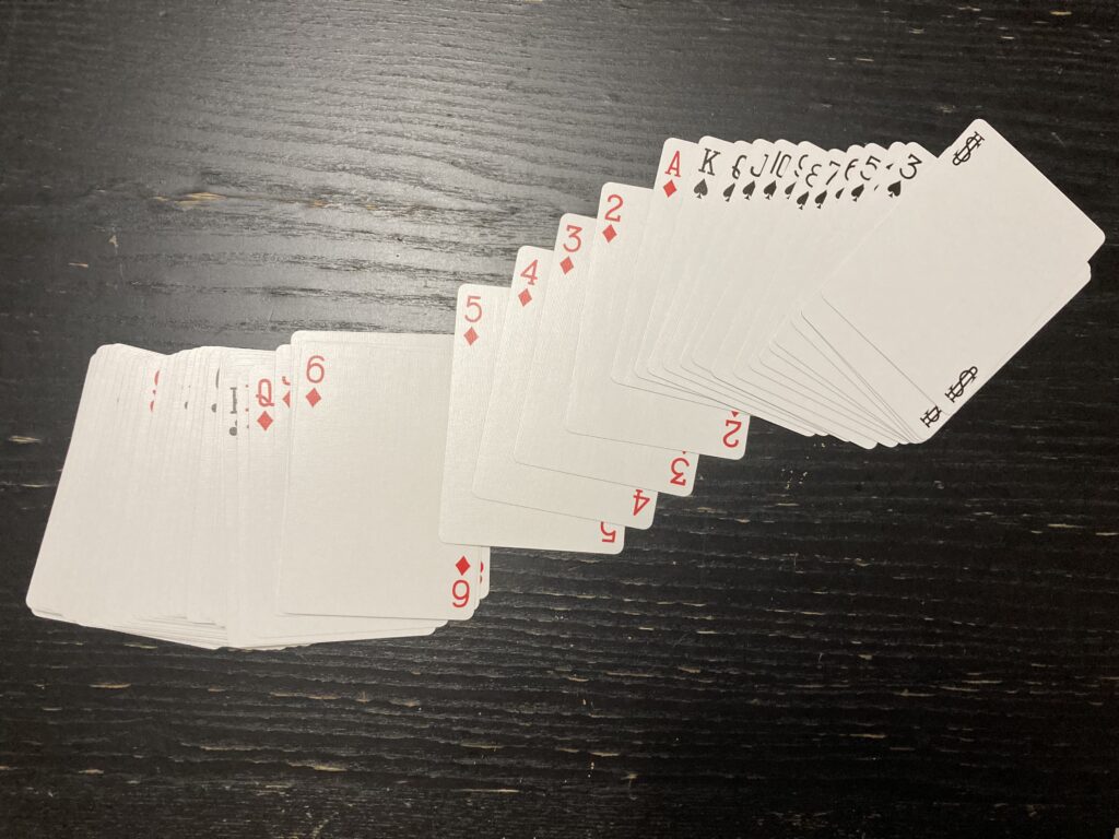 index only playing cards