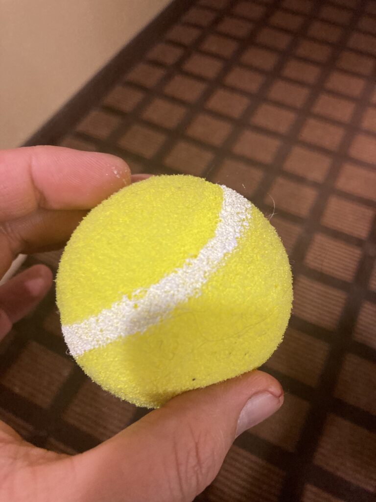 sponge tennis ball