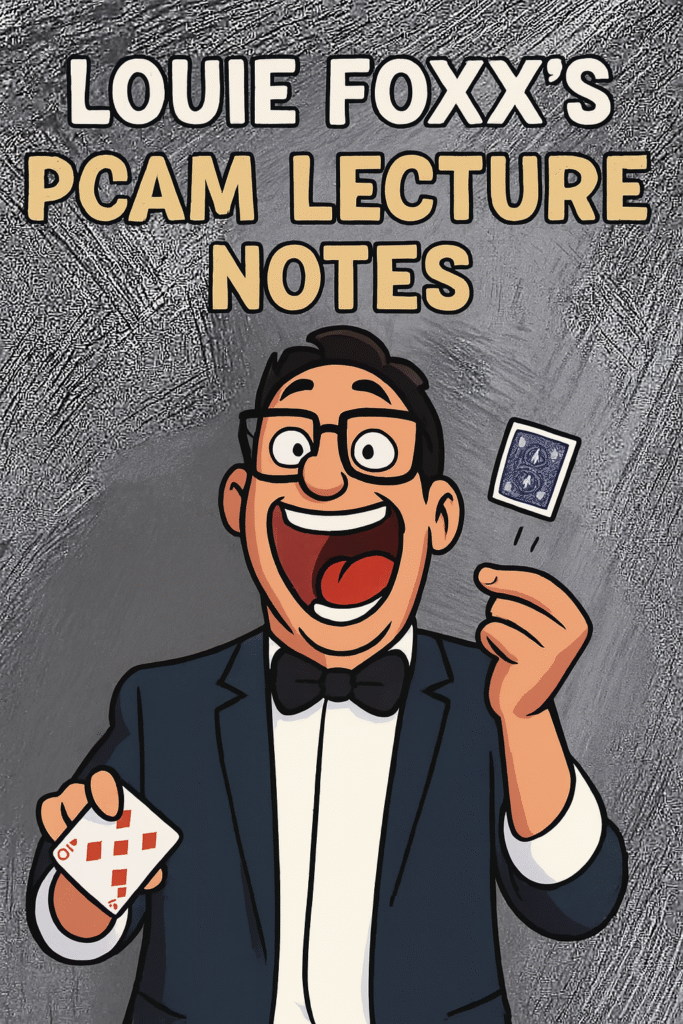 Louie Foxx 2025 PCAM lecture notes