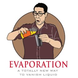 art logo for evaporation magic trick