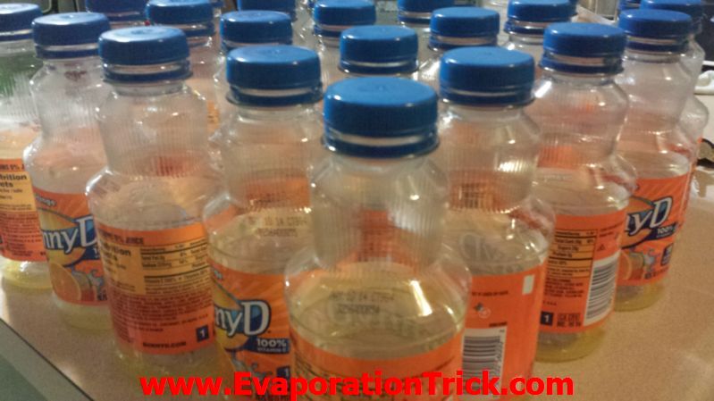 Evaporation magic trick