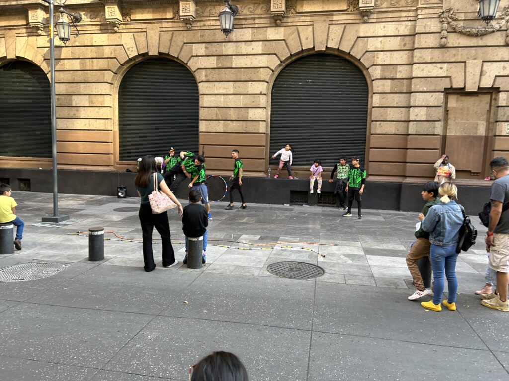 street performing pitch