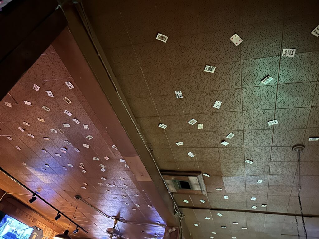card on ceiling magic trick by cliff gustafson