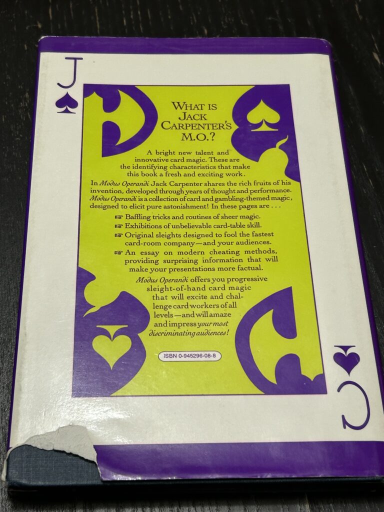 jack carpenter magic book