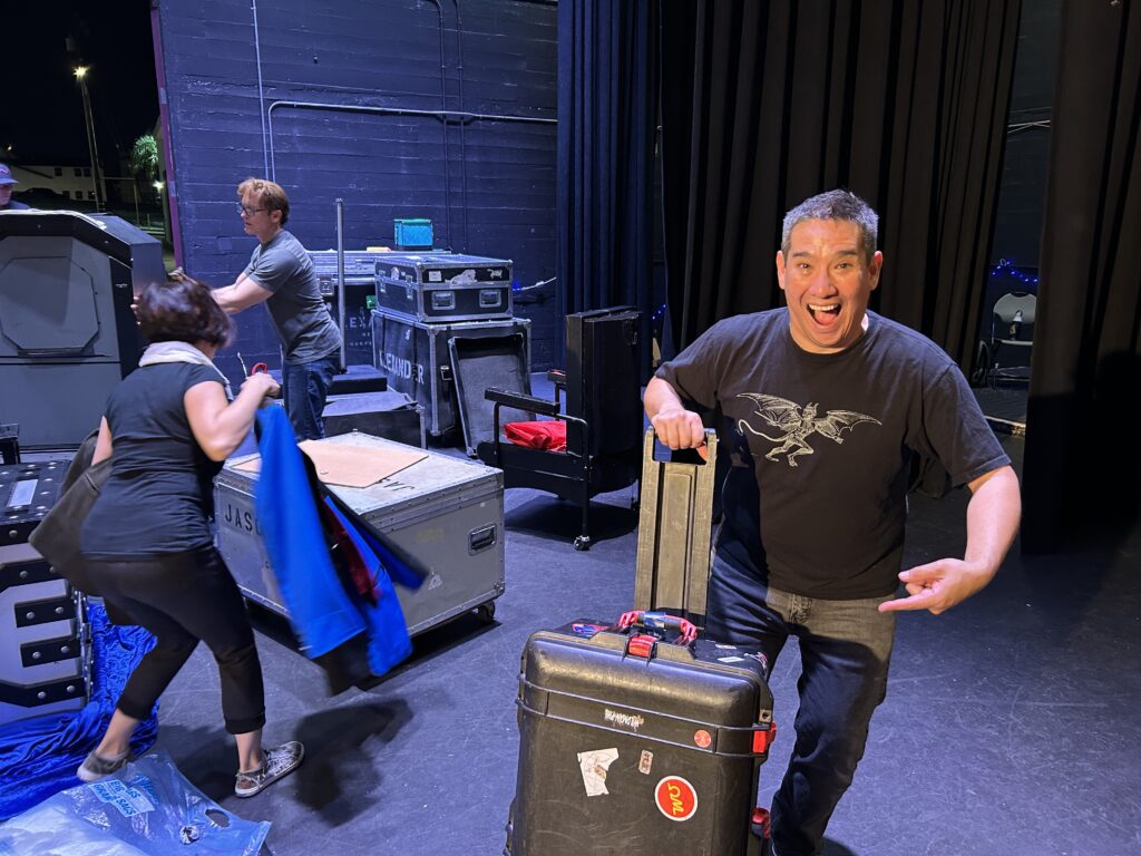 Packing up a magic show