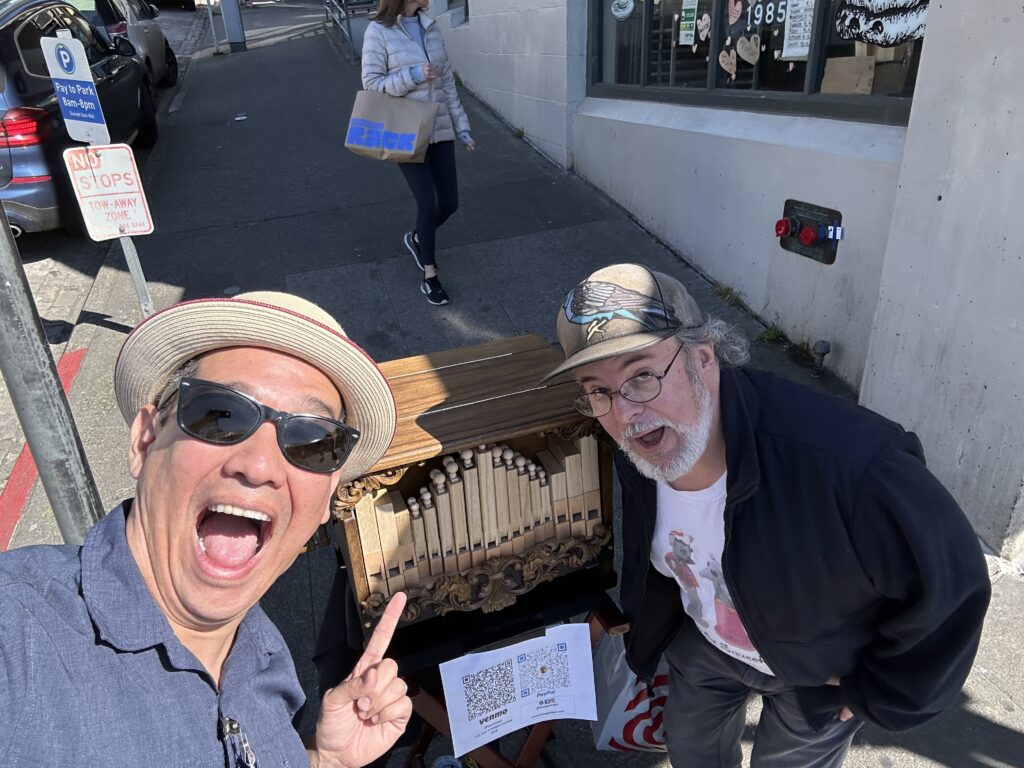street organ with rob d'arc