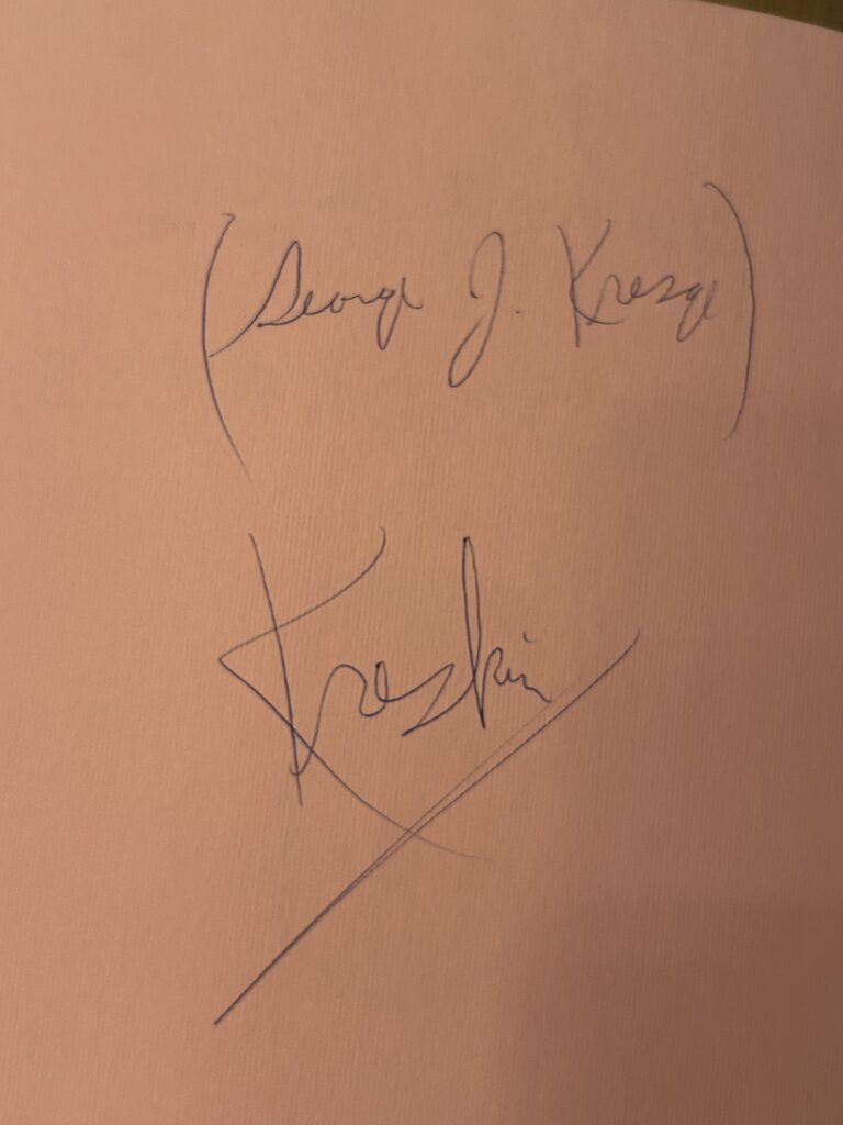 kreskin autograph
