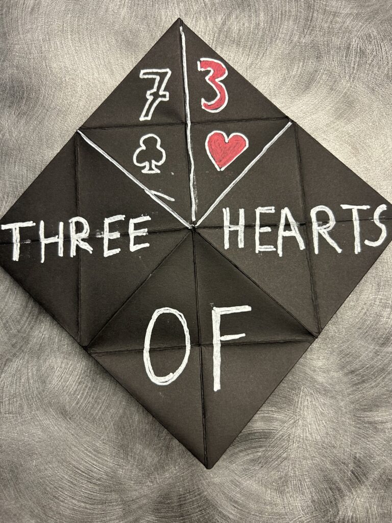 folder paper fortune teller magic trick