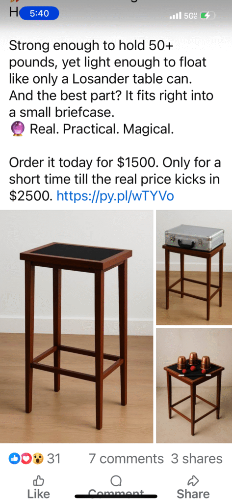 Losander floating table