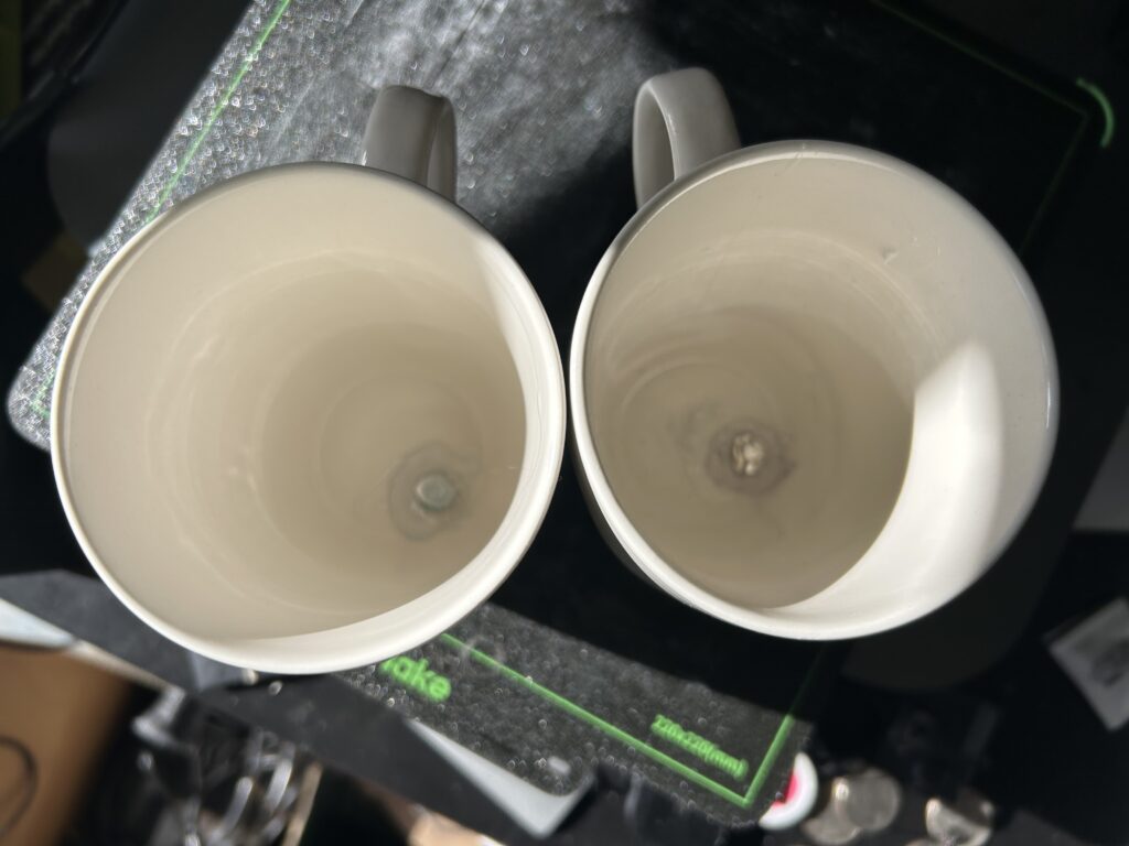 Chop cup as a coffee cup