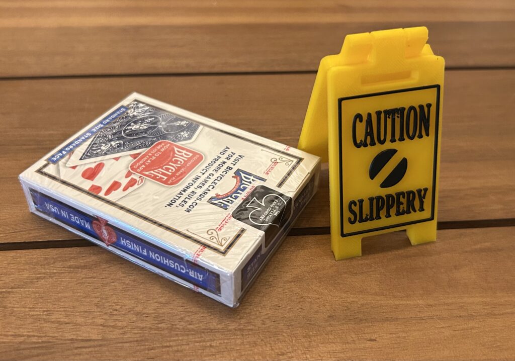 slippery cards magic trick