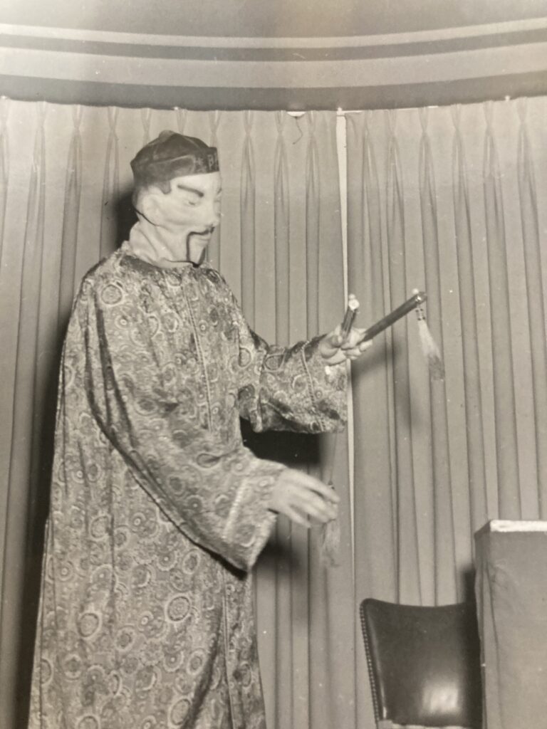 yellow face magician