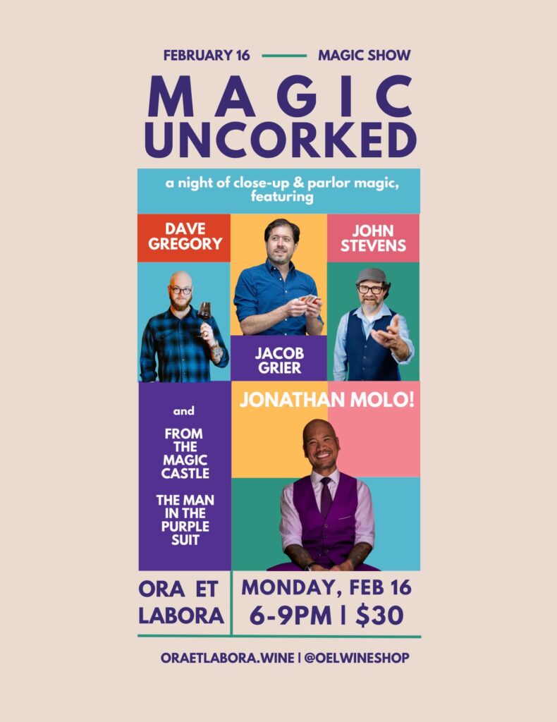 magic uncorked magic show in portland