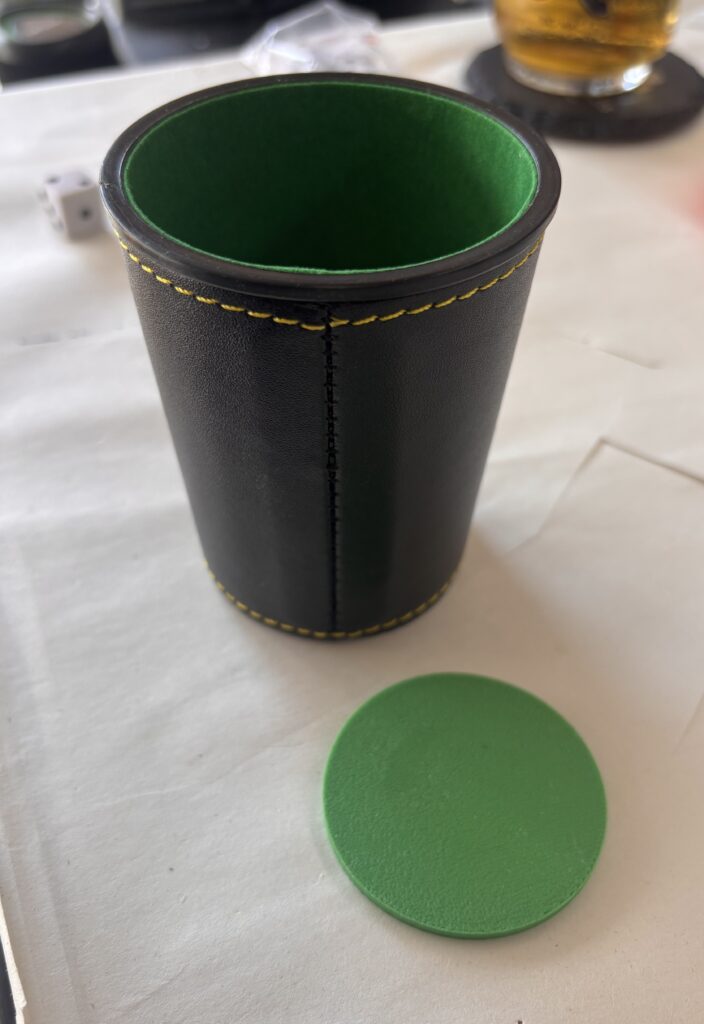 chop cup dice cup