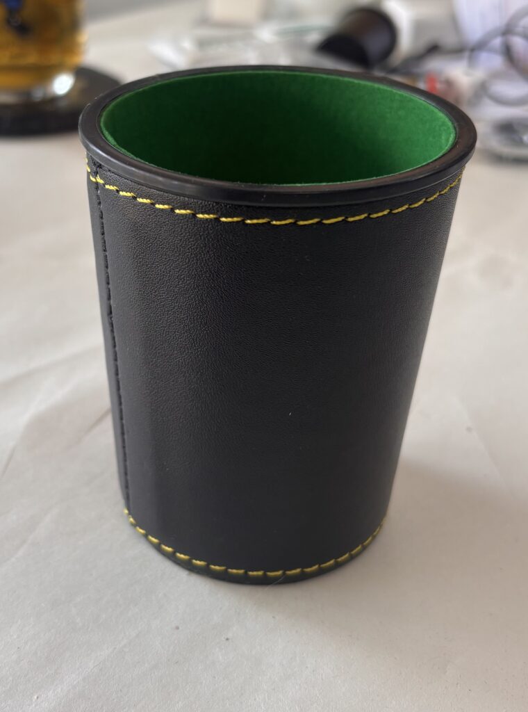 chop cup dice cup