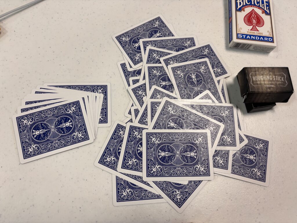 invisible deck with rough stick