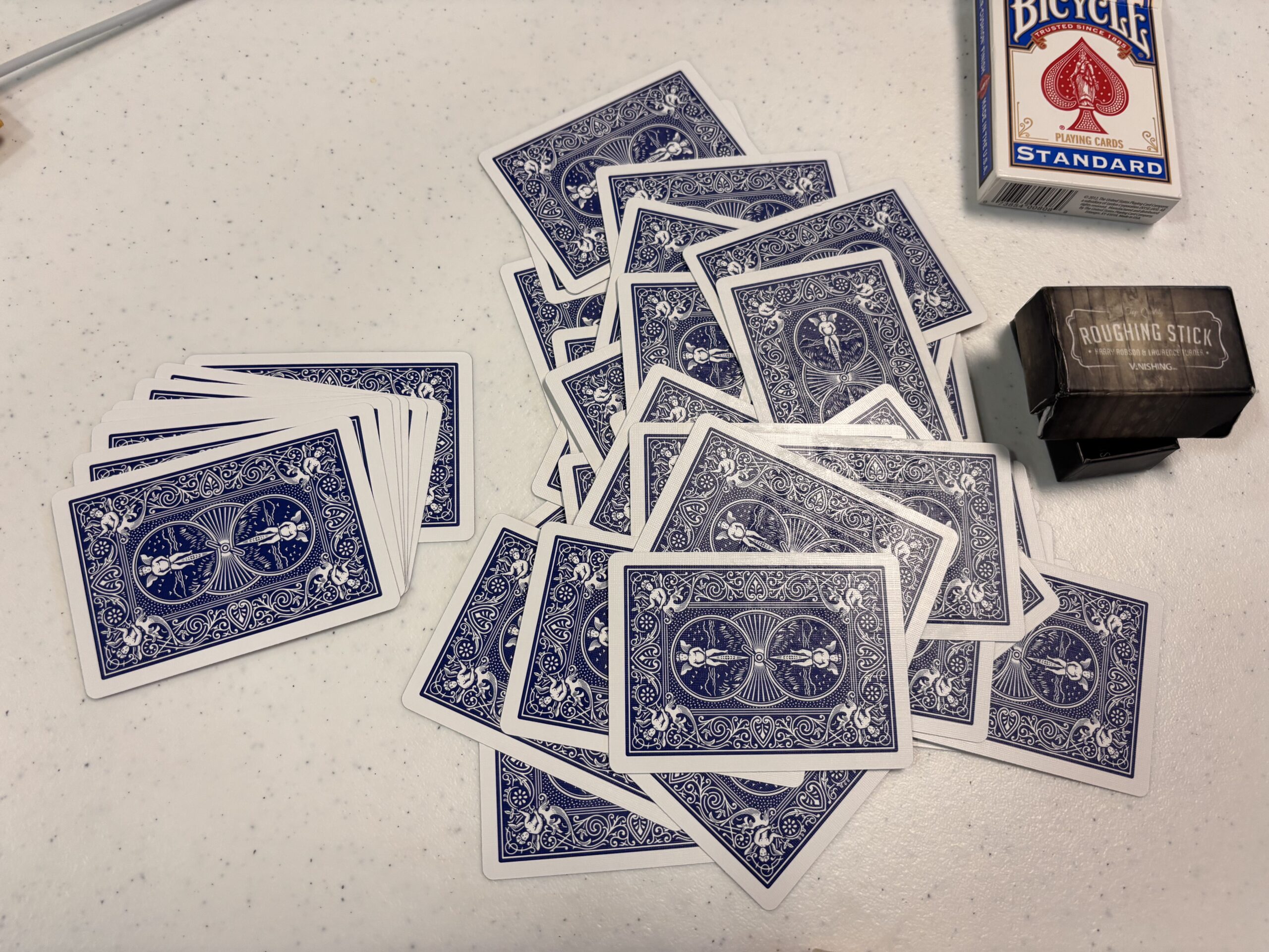 invisible deck with rough stick