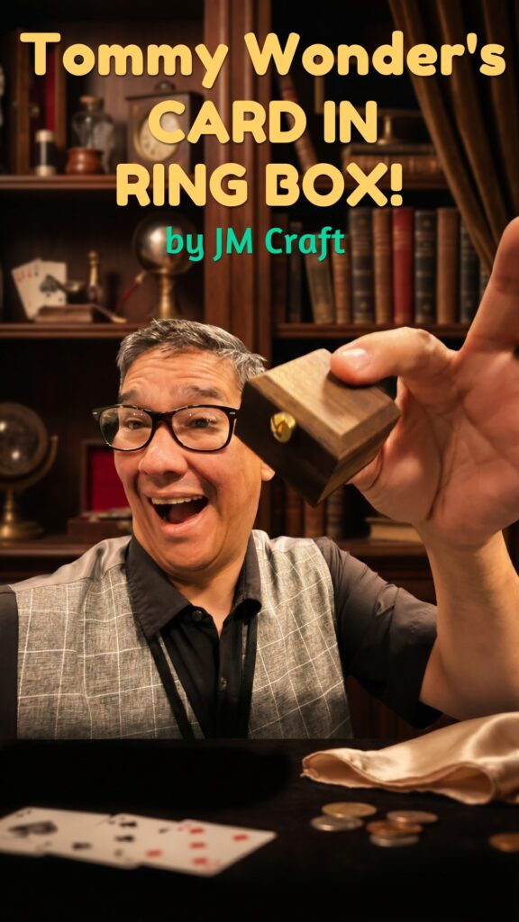 Tommy wonder card in ring box by jm craft