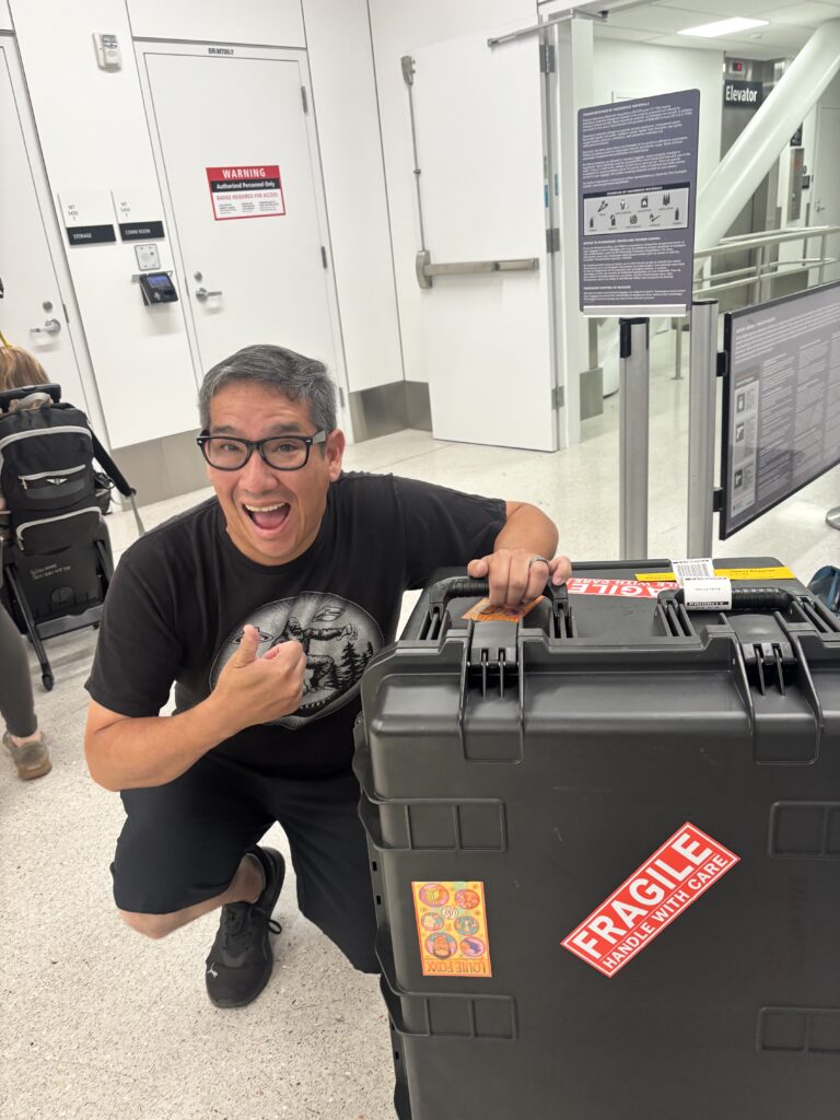 magician with show props