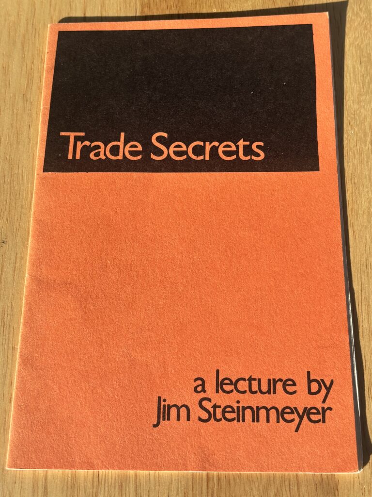 cover of book called trade secrets by jim steinmeyer