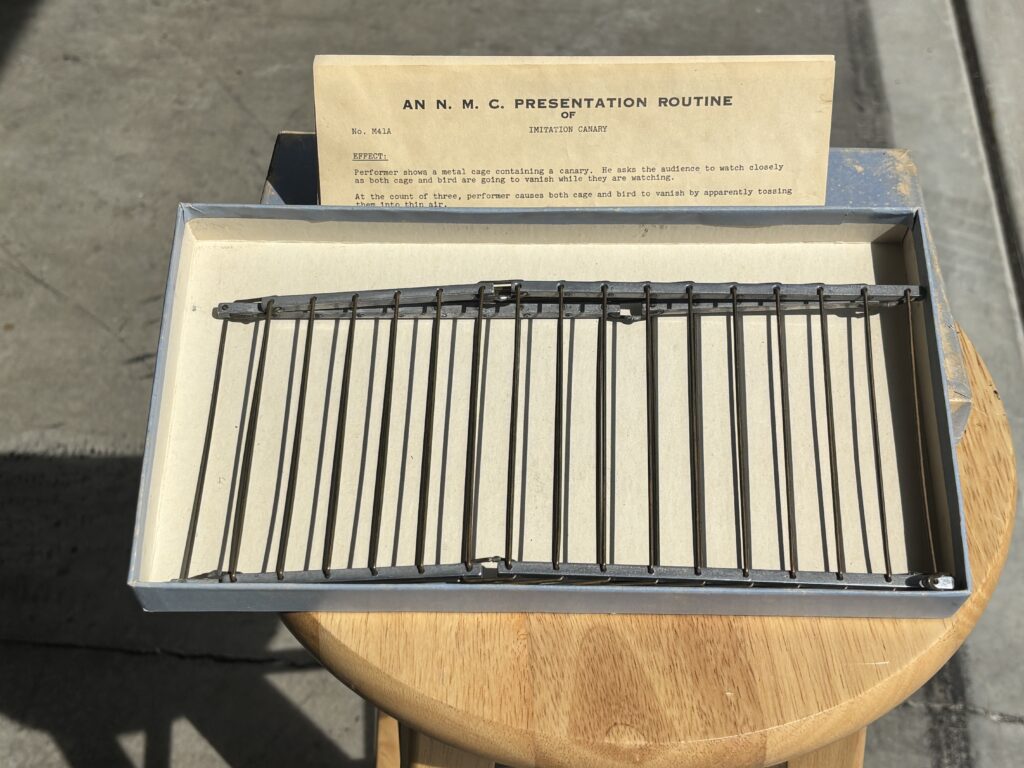metal vanishing birdcage in it's original box