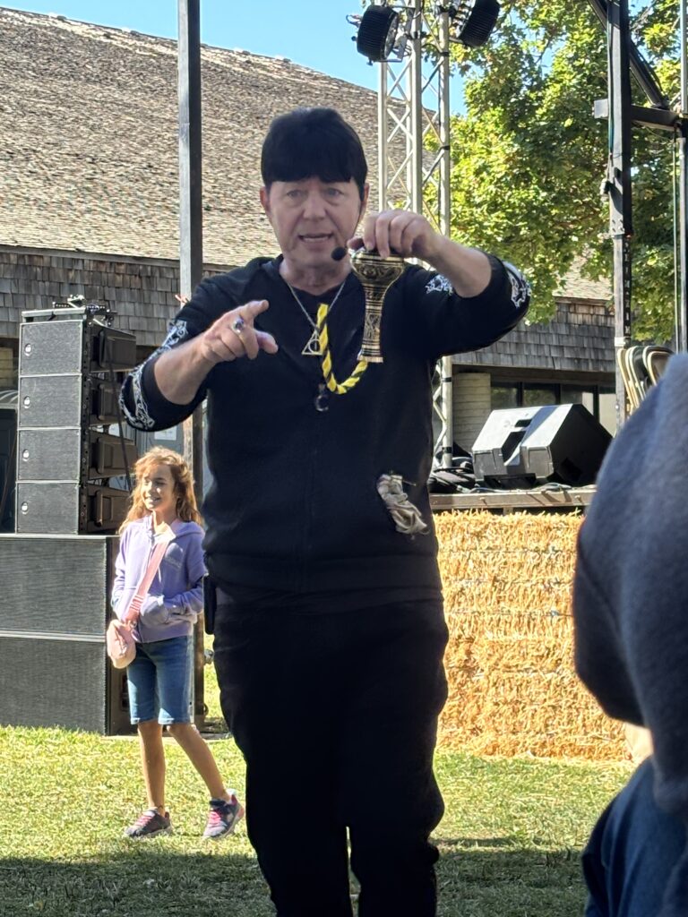 magician performing