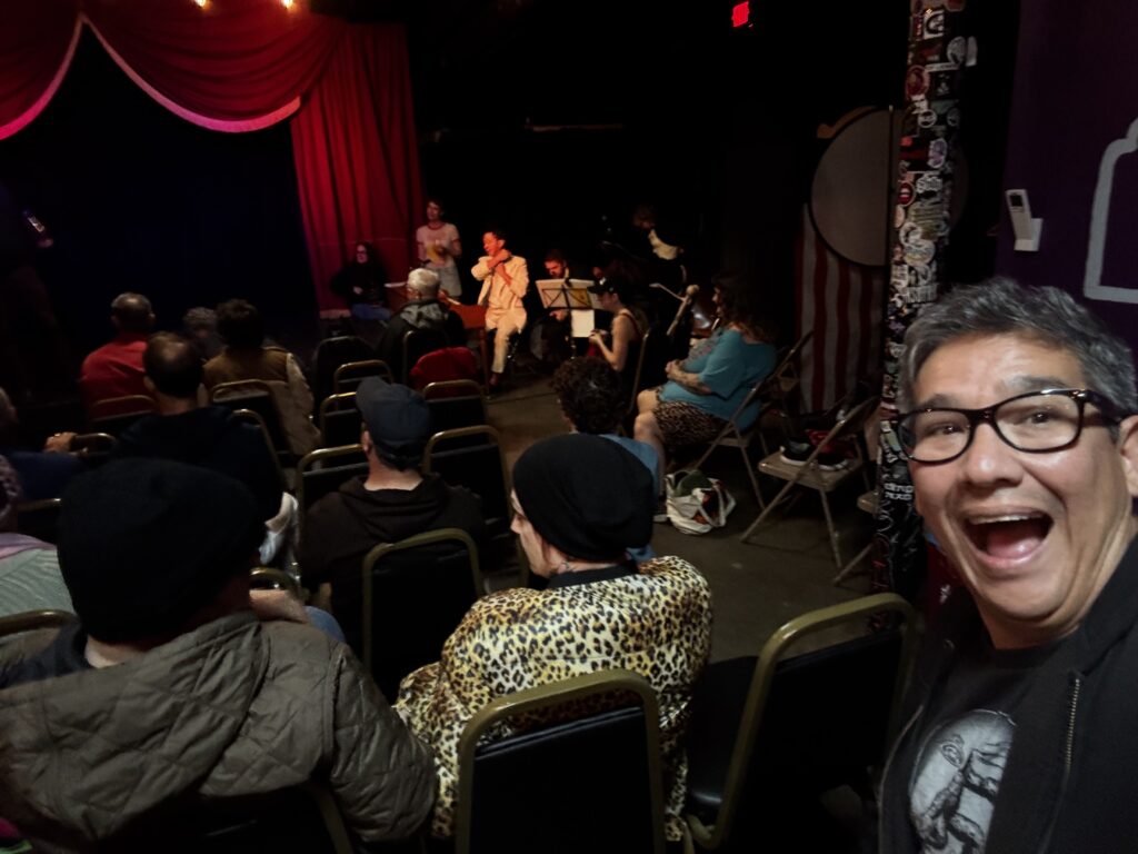 audience at a vaudeville show